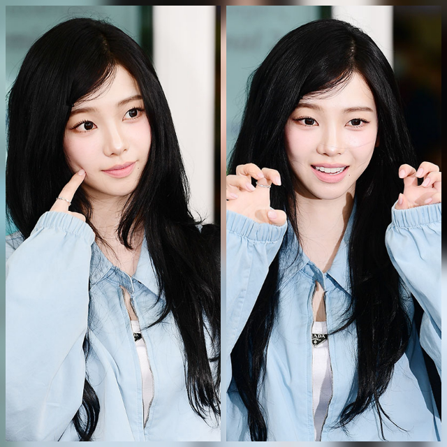 에스파 카리나가 공항을 빛내며 또 한 번 레전드 미모를 남겼다. 사진=김영구 기자