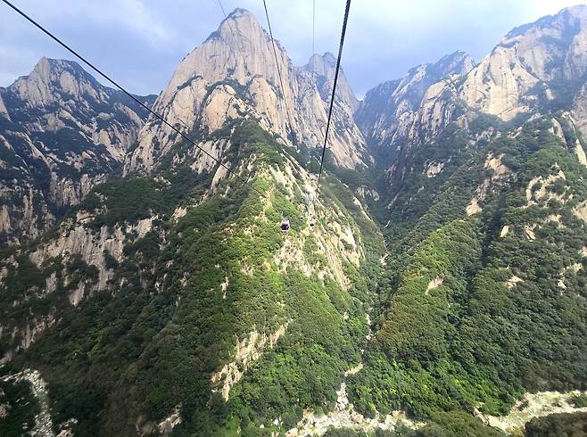 중국 서안 근교 화산