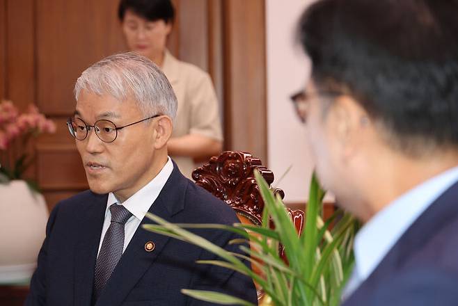 천대엽 법원행정처장, 우원식 국회의장과 면담 (어제, 국회)