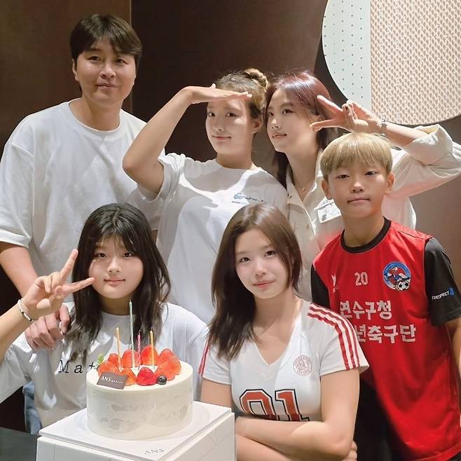 이동국과 성장한 오남매. 이수진 인스타그램 캡처