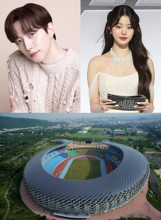 '10주년 AAA 2025' MC 이준호 장원영, 가오슝 내셔널 스타디움 전경 / 사진제공=AAA 조직위원회, 가오슝 내셔널 스타디움