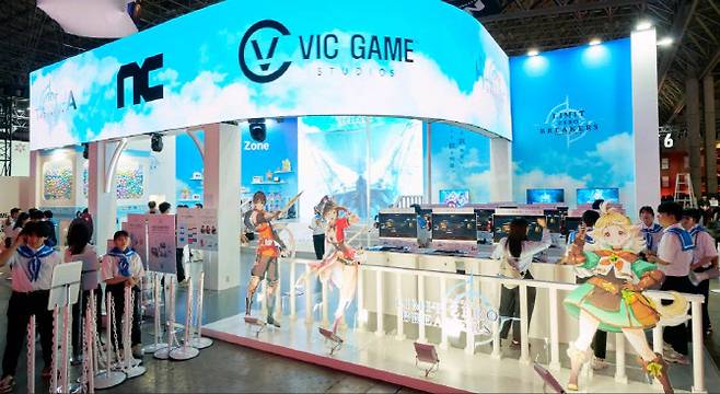 도쿄게임쇼 2025 현장에 마련된 액션 RPG(역할수행게임) 신작 ‘리밋 제로 브레이커스’ 부스(사진=안유리 기자)