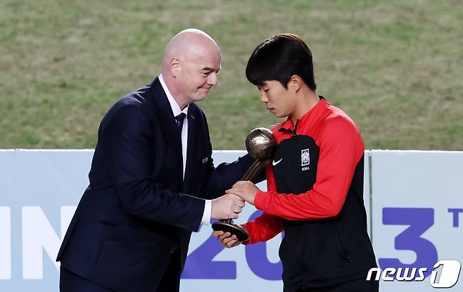 2023년 대회에서 브론즈볼을 받았던 이승원2023.6.12/뉴스1 ⓒ News1 이승배 기자