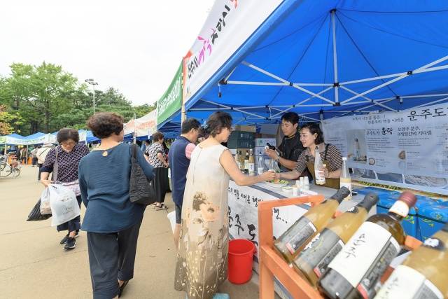 서울시 내 주요 자치구들이 추석을 맞이해 직거래장터를 줄줄이 개장한다. 사진은 지난해 양천구에서 열린 '추석맞이 직거래 장터' 모습. /양천구