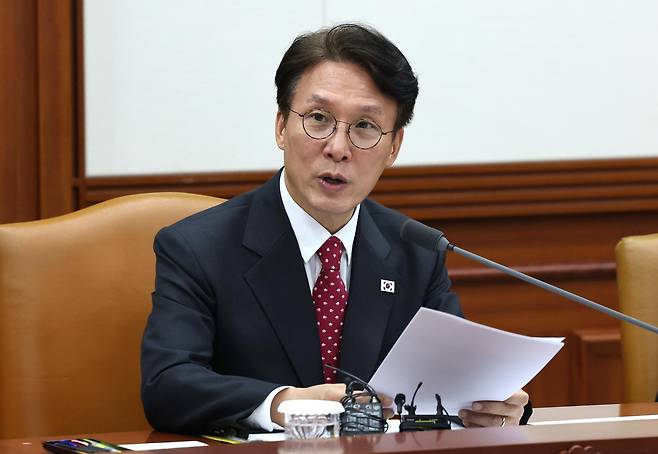 김민석 국무총리가 24일 서울 종로구 정부서울청사에서 열린 국정현안관계장관회의에서 모두발언을 하고 있다. 2025.9.24/뉴스1
