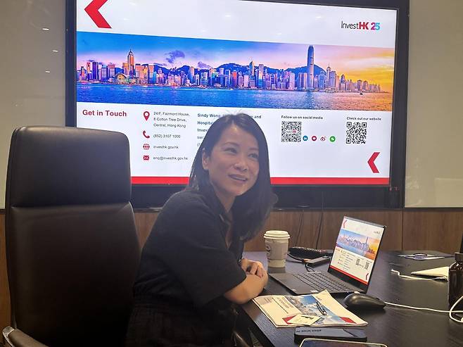홍콩투자청 총책임자 신디웡. 황소영 기자 fangso@donga.com