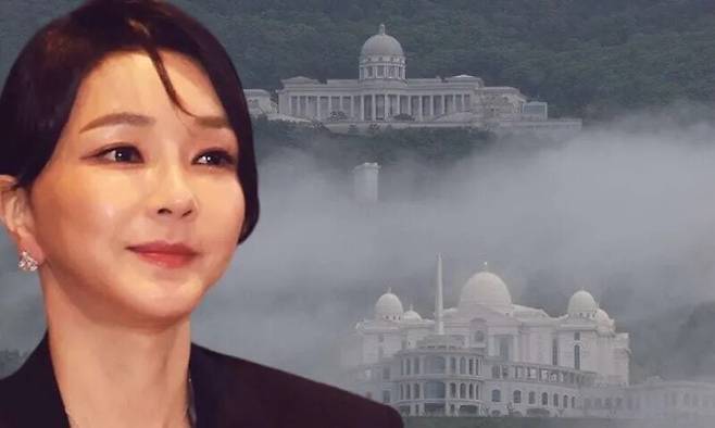 김건희, 가평 통일교 본부. 연합뉴스