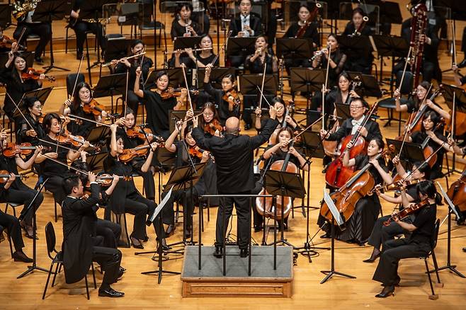 지난 25일 서울 롯데콘서트홀에서 열린 서울시립교향악단 공연. / 사진출처. 서울시립교향악단