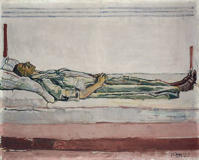 페르디난드 호들러, 죽은 발렌틴 고데-다렐의 초상화, 1915, 캔버스에 유채, 65x81cm, 개인소장