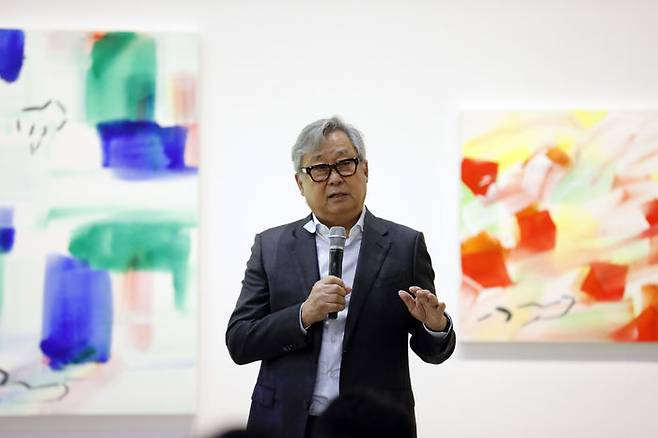 이강소 화백. 사진=대구미술관 제공 *재판매 및 DB 금지