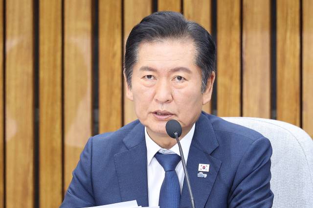 정청래 더불어민주당 대표가 26일 서울 여의도 국회에서 열린 민주당 확대간부회의에서 발언하고 있다. 2025.9.26/뉴스1