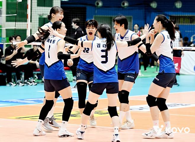 현대건설 선수단. /사진=KOVO 제공