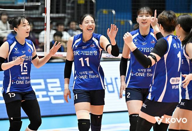 IBK기업은행 선수단. /사진=KOVO 제공