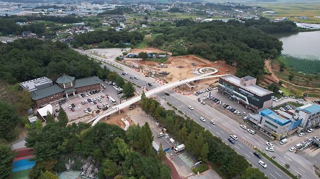 신흥공원 보행교 공사 현장 [익산시 제공. 재판매 및 DB 금지]