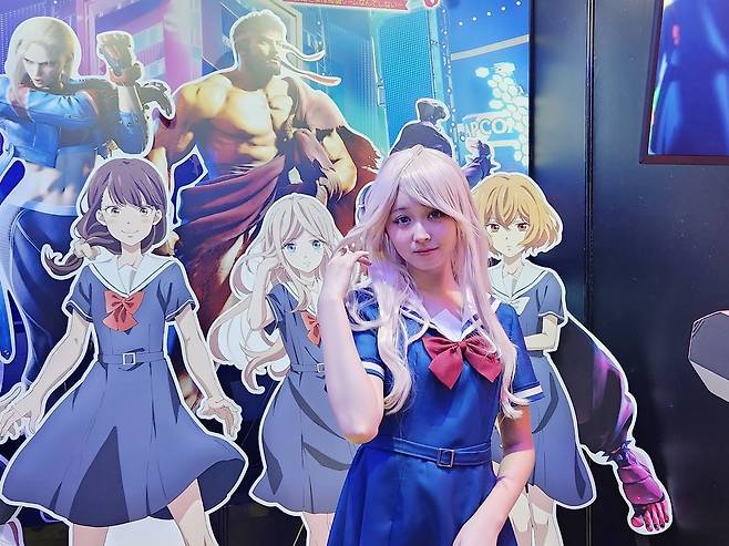 - 애니메 IP 코스프레를 한 부스 코스어&nbsp;
