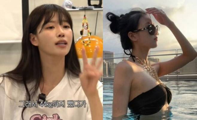 이미주가 활동기 몸무게를 공개했다. 사진=이미주 유튜브 영상 캡처/인스타그램