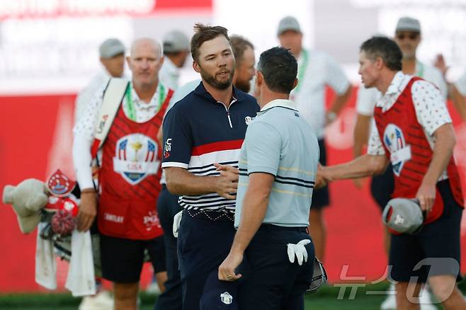유럽이 남자 골프 국가대항전 라이더컵 첫날 미국을 완파했다. ⓒ AFP=뉴스1