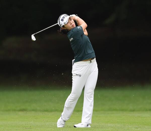 2025년 한국여자프로골프(KLPGA) 투어 메이저 대회 하이트진로 챔피언십에 출전한 김수지 프로. 사진제공=KLPGA (사진을 무단으로 사용하지 마십시오.)