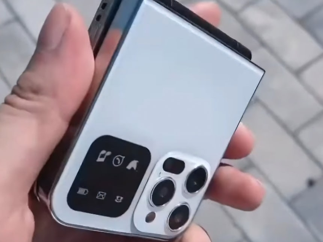 아이폰 폴더블폰 가상 이미지 [출처, SNS]