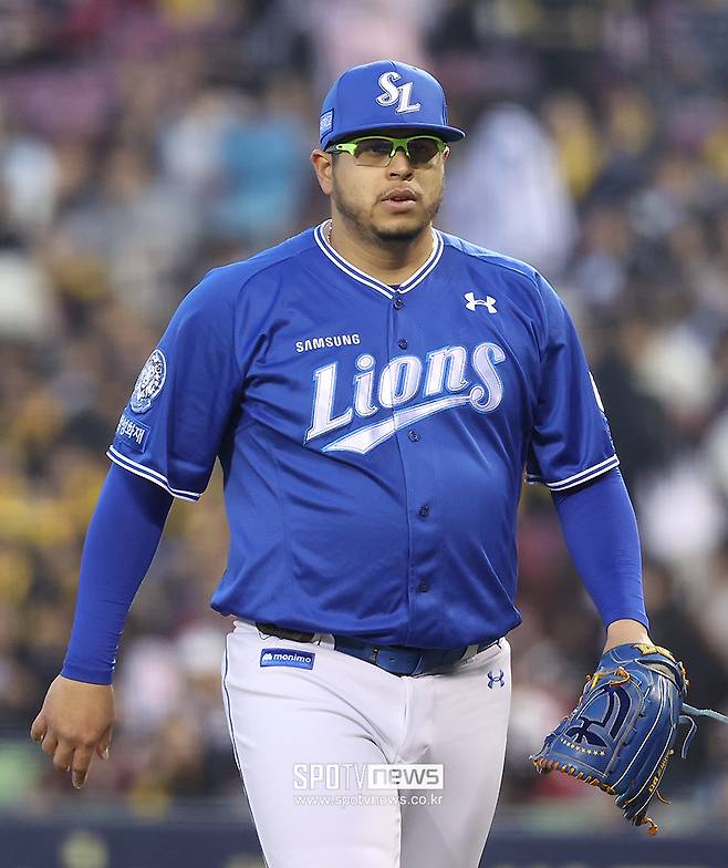 ▲ 삼성 마운드의 에이스로 뱃살 논란을 깨끗하게 지워낸 아리엘 후라도 ⓒ곽혜미 기자