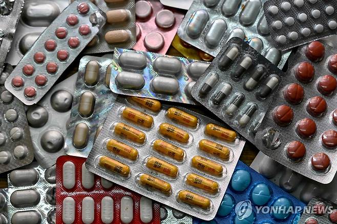 인도에서 제조된 의약품들 [AFP 연합뉴스 자료사진]