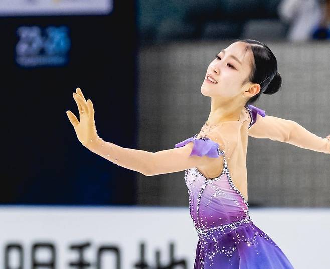 금메달 연기 펼치는 김유성 [ISU 소셜 미디어 캡처. 재배포 및 DB 금지]