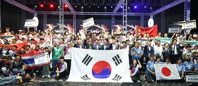 전주드론축구월드컵에서 대한민국 대표팀이 Class40 우승을 차지해 초대 챔피언이 됐다. /전주시