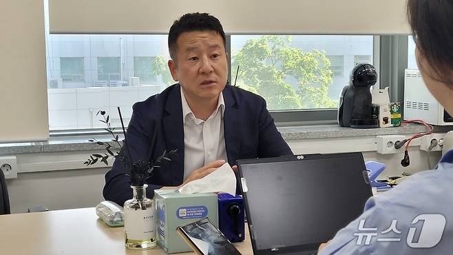 23일 이승하 서울시경찰청 형사기동대 1팀장이 뉴스1과 인터뷰하고 있다. 2025.09.23/ⓒ 뉴스1 이정환 기자