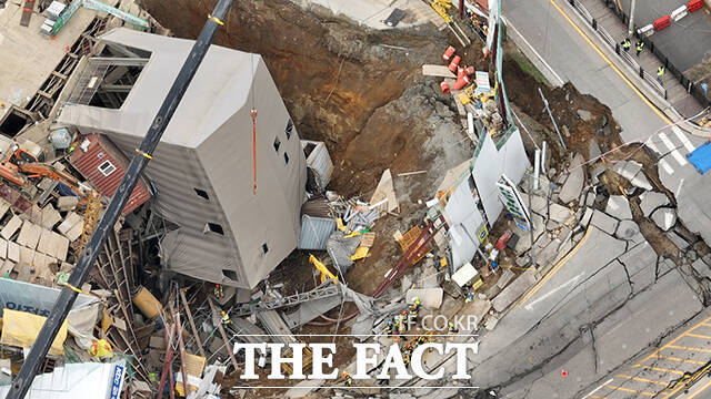 올해 건설업계에 중대재해 사고가 많이 발생한 가운데, 국정감사에 주요 건설사 오너와 대표들이 증인 명단에 이름을 올리게 됐다. 사진은 지난 3월 경기 광명 신안산선 터널 붕괴사고 현장이다. /장윤석 기자