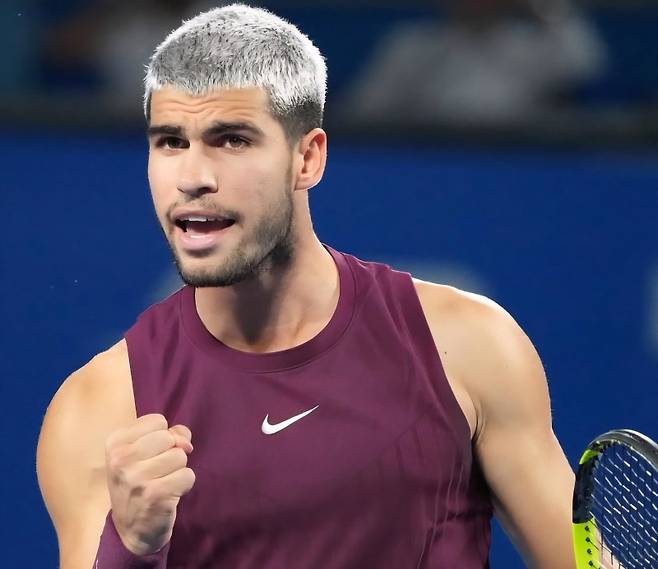 도쿄 ATP 500 8강에 안착한 카를로스 알카라스. 사진/ATP 투어