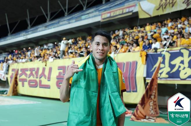 광주 공격수 헤이스. 사진=프로축구연맹