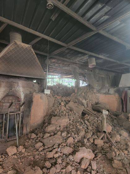 Scene of a gas explosion at a sauna in Yangju, Gyeonggi, on Sept. 27 [GYEONGGI NORTHERN FIRE AND DISASTER HEADQUARTERS]