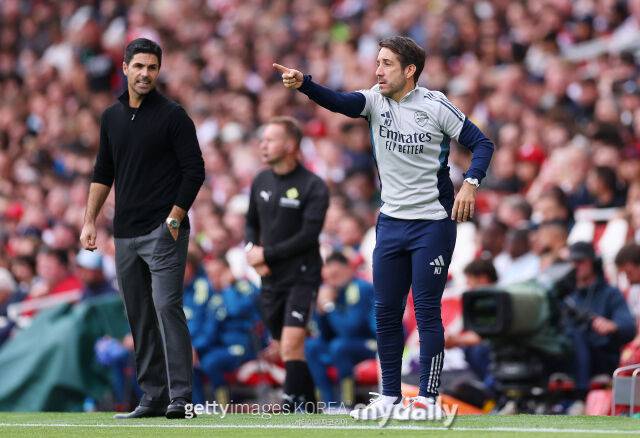 니콜라스 조버 아스널 세트피스 코치./게티이미지코리아