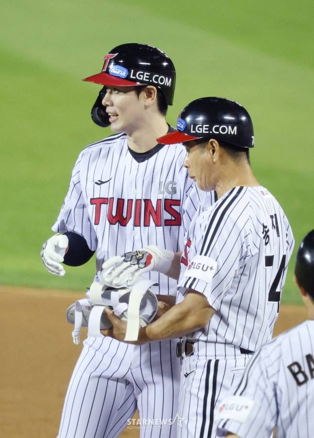 LG 홍창기. /사진=김진경 대기자