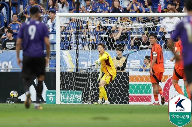 경기에 집중하는 울산HD(왼쪽에서 두 번째). /사진=한국프로축구연맹 제공
