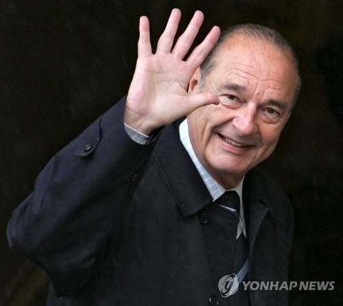 자크 시라크 전 대통령 [EPA 연합뉴스 자료사진. 재판매 및 DB 금지]