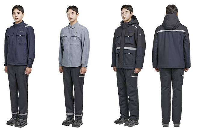 한전KDN의 하동계 방염작업복 샘플 이미지. (사진=한전KDN)