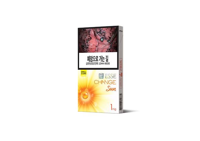 KT&G 신제품 '에쎄 체인지 썬' 제품 이미지.(KT&G 제공)