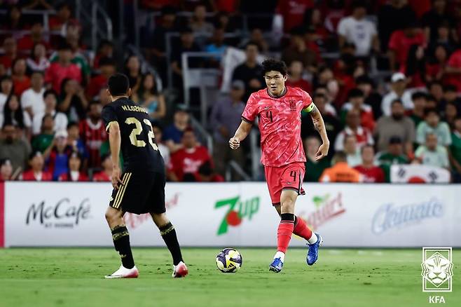 축구대표팀 수비수 김민재.  (대한축구협회 제공. 재판매 및 DB 금지) 2025.9.10/뉴스1