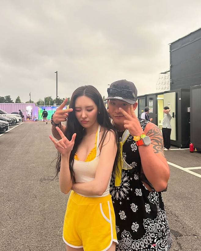 선미(왼쪽), 차현승. 사진 출처=차현승 계정