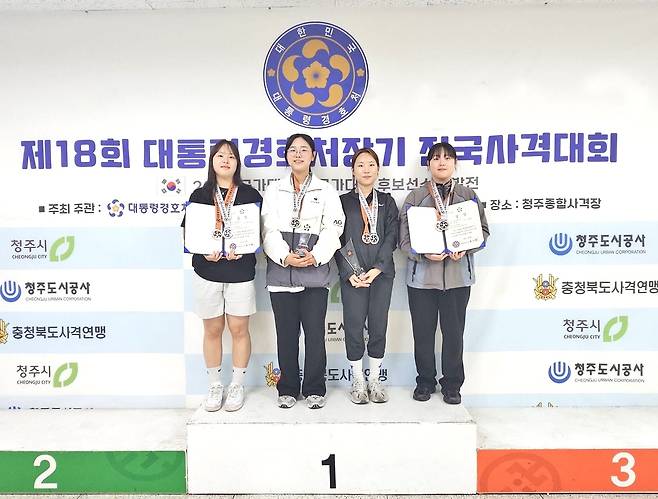 경북전문대학교 사격선수단이 제18회 대통령경호처장기 전국 사격대회에서 우수한 성적을 거두며 기량을 입증했다.[경북 전문대 제공]