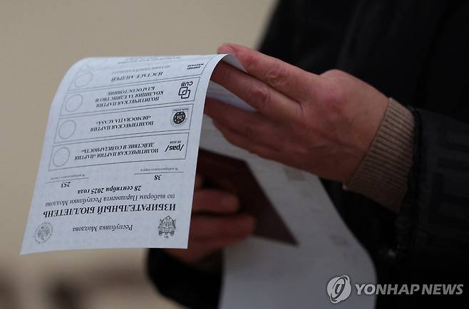 몰도바 총선 [로이터 연합뉴스 자료사진 재판매 및 DB 금지]