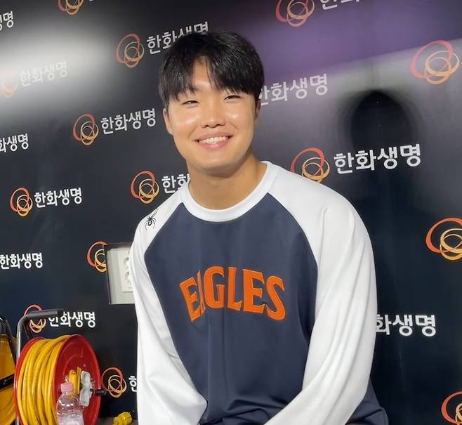 만면에 미소를 지은 정우주 [촬영 이대호]