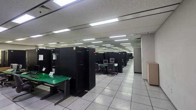 광주시청 4층 전산실 전경.