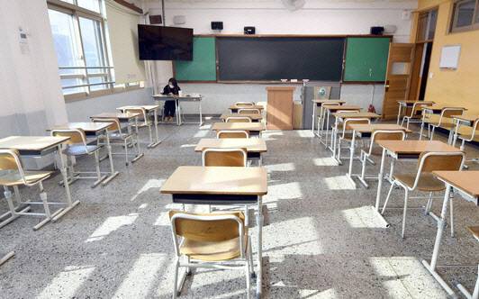 광주 서구 한 고등학교 교실. (사진=뉴시스)