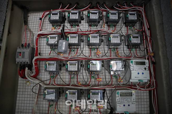 전력량계 모습. (사진=이데일리 이영훈 기자)