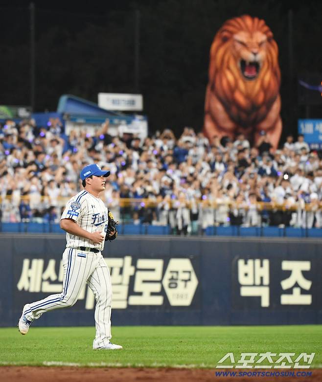 30일 대구 라이온즈파크에서 열린 KIA-삼성전. 9회초 오승환이 등판하고 있다. 대구=정재근 기자 cjg@sportschosun.com/2025.9.30/