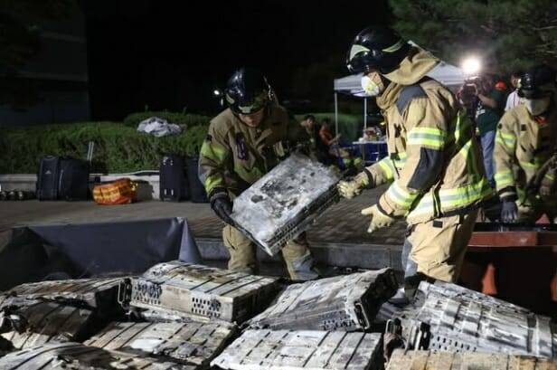 화재 진압이 마무리 단계인 국가정보자원관리원 (사진=국무총리실 SNS)