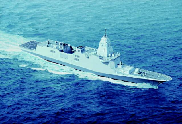 기본설계에 따른 한국형 차기구축함(KDDX) 조감도 (사진=HD현대중공업)