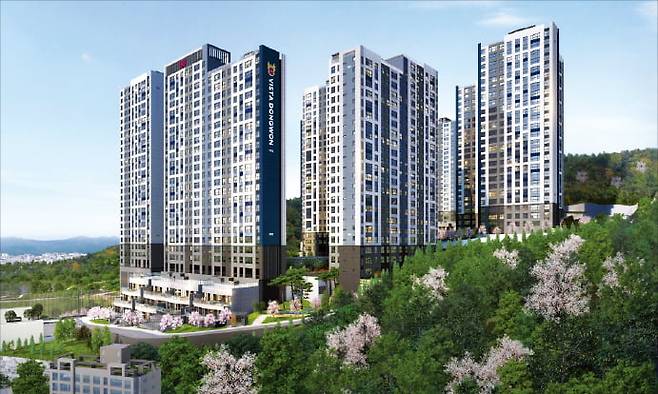 부산 사상구 ‘더파크 비스타동원’ 투시도.